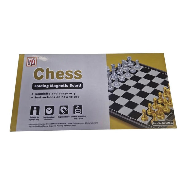 Magnetic Gold Chess - kidzbuzzz