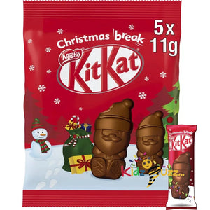 Kit Kat Santa Milk Chocolate Sharing Bag 55G (Pack Of 5)