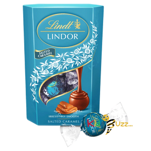 Lindt Lindor Salted Caramel Chocolate Truffles Box - Approx 16 balls, 200 g