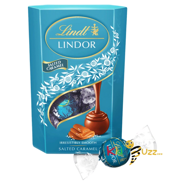 Lindt Lindor Salted Caramel Chocolate Truffles Box - Approx 16 balls, 200 g