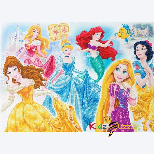 Disney Princess Medley, 90x65cm Crystal Art Kit