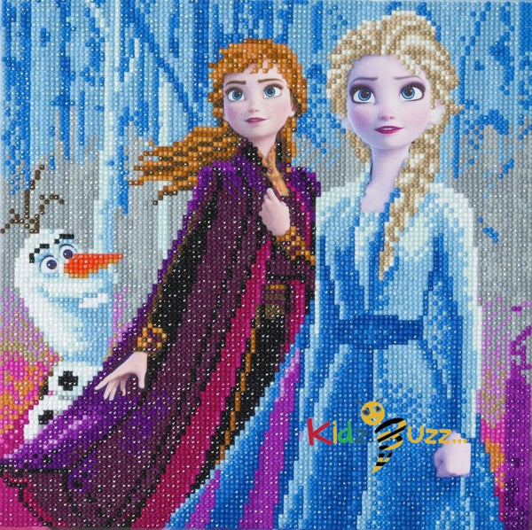 Elsa, Anna & Olaf Crystal Art Kit 30 x 30 cm,Wall Art