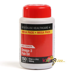 Revitalise Healthcare+ Omega 3 Fish Oil 1000mg Capsules