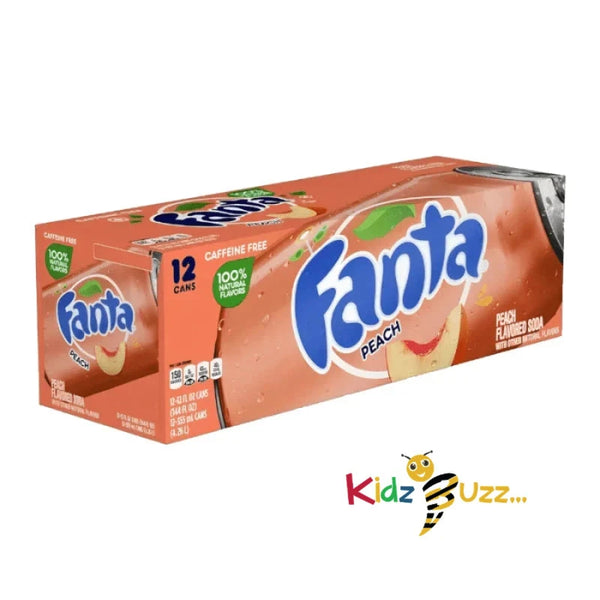 Fanta Peach Can 355ml 24 Pack Drink Cans