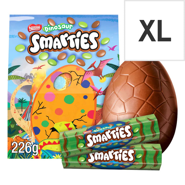 Smarties Dinosaur Milk Chocolate Giant Easter Egg 226g (Pack Of 2)