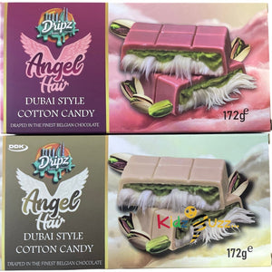 Dubai Style Chocolate Angel Hair 172g White and Milk Cotton Candy Pistachio (Pack of 2)