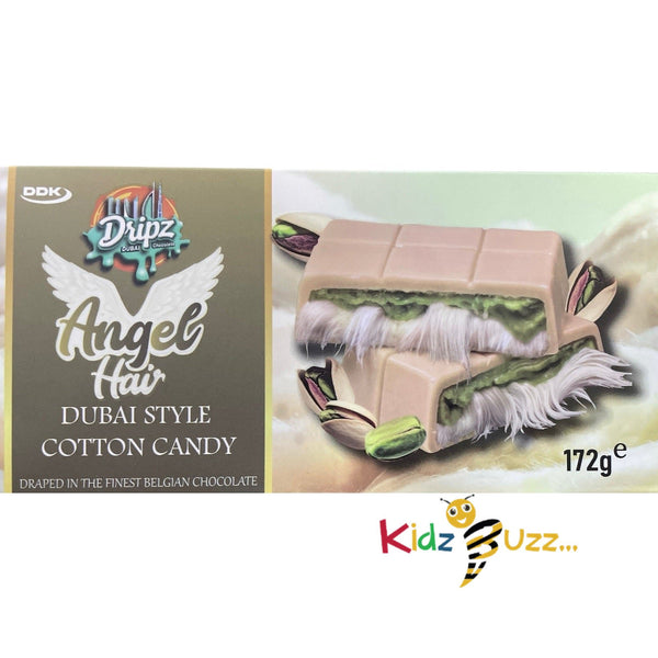 Dubai Style Chocolate Angel Hair 172g White and Milk Cotton Candy Pistachio Pack of 2
