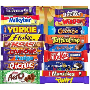 Chocolate Gift Box Hamper, Selection contains 18 Nestle & Cadbury