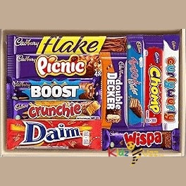 Chocolate Gift Box Hamper | Assorted Box of Chocolates Gift Hamper | Sweet Treat Box | Colourful Gift Hamper | Perfect for Presents, Surprises and Special Occasions 10 Bars