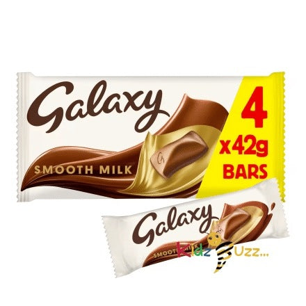 Galaxy Smooth Milk Chocolate Bars Multipack Chocolate 4x42g