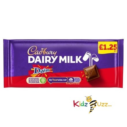 Cadbury Dairy Milk Daim Chocolate Bar 18x120g