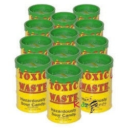 Toxic Waste Very Yellow Sour Candy  42g- 12 Pack