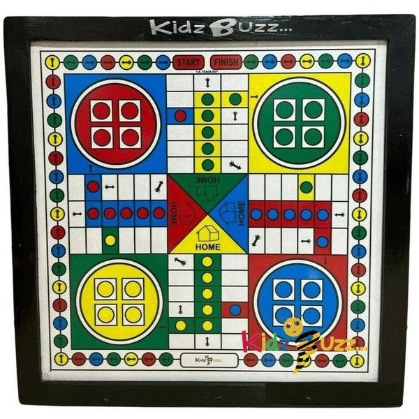 Ludo, Snakes & Ladders Board Game Wooden 35X35CM