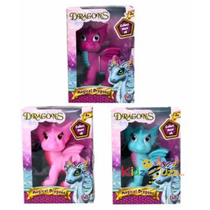Magical Dragons Action Figure Toy Dragon Kids Pink Blue Purple