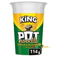 Pot Noodle King Chicken & Mushroom Pack Of 12