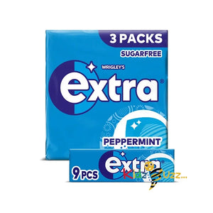 Extra Peppermint Sugarfree Chewing Gum Multipack 10 X 3 x 9 Pieces