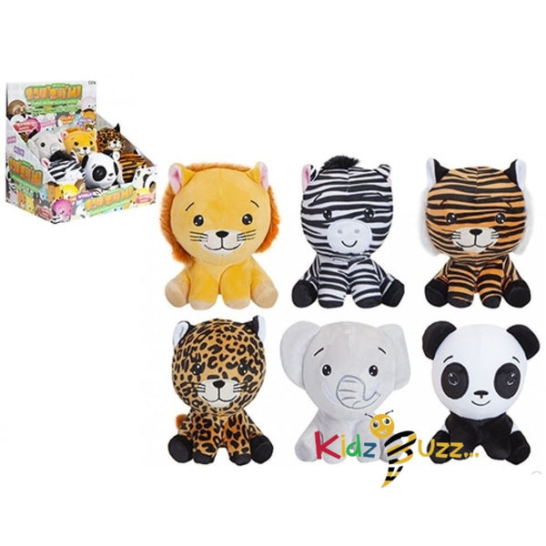 Sitting 3D Squishimi Zoo Series Soft Toy For Kids