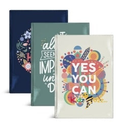 Quote A5 Hardback Notebook PACK OF 3