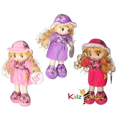 40Cm Rag Doll Curly Hair 3 Assorted Doll For Kids- Cute Doll For Kids