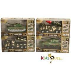 Bravo Squad Truck Toy 4 Assorted - Die Cast Combat Force Toy For Kids