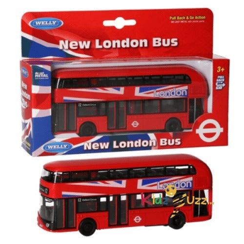 DC Pull Back New London Bus Toy for Kids