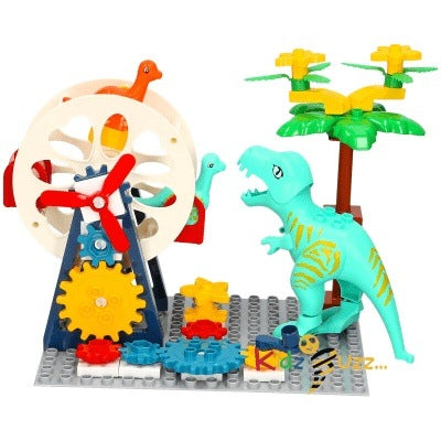 Dinosaur Bricks Ferry Wheel Toy For Kids -46Pcs Construction Set
