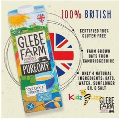 Glebe Farm Gluten Free Creamy & Enriched Vegan Oat Milk 1 Ltr 1 × 6