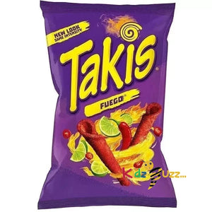 Takis Fuego Hot Chilli Crunchy American Crisps Snacks Chips 80g X 18 Pack