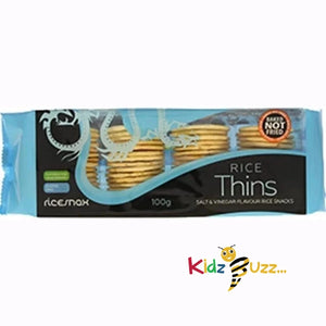 Ricesnax Salt & Vinegar Rice Thins 100g x 12