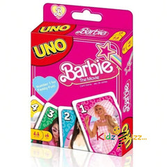 UNO Barbie The Movie Card Game Inspired by the Movie, Fun for Family Game Night