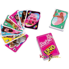UNO Barbie The Movie Card Game Inspired by the Movie, Fun for Family Game Night