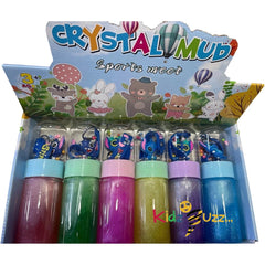 3Pcs Stitch Colorful Slime W/Keyring Children Party Christmas Crystal Mud Slime