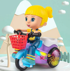 Kids Electric Spinning Stunt Bicycle Toy