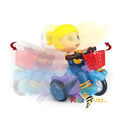 Kids Electric Spinning Stunt Bicycle Toy