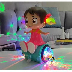 360 Degree Rtating Musical Dancing Girl Doll Toy
