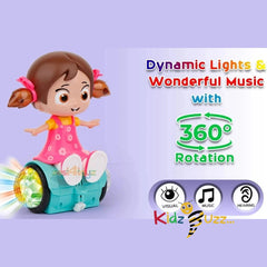 360 Degree Rtating Musical Dancing Girl Doll Toy