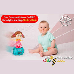 360 Degree Rtating Musical Dancing Girl Doll Toy