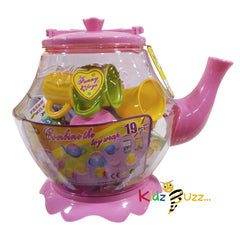 19 Pcs Kids Tea Pot Play Set