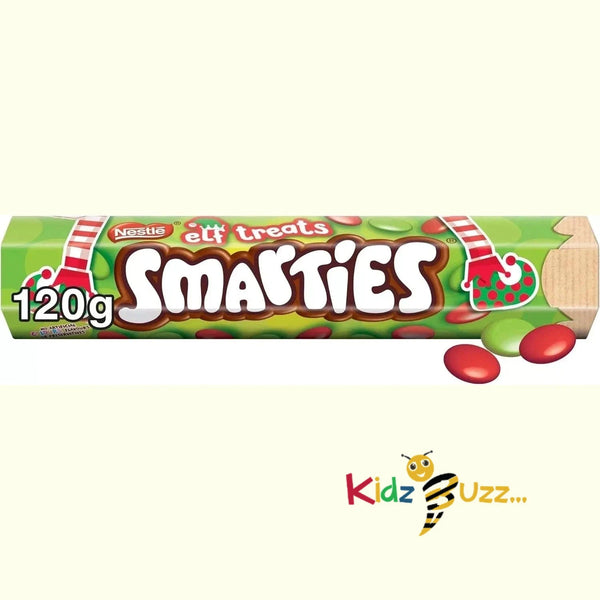 Smarties Elf Treats Milk Chocolate Giant Tube 120g Pack Of 6