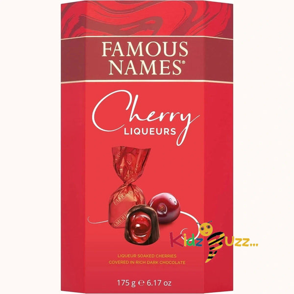 Famous Names Cherry Liqueurs 175g Dark Chocolate Gift