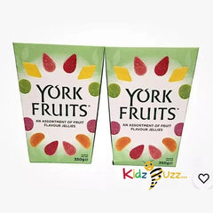 York Fruits Assorted Flavour Jellies Box 350g Pack Of 2