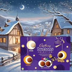 Cadbury Buttons Selection Box, Festive Chocolate Selection Box 340 g