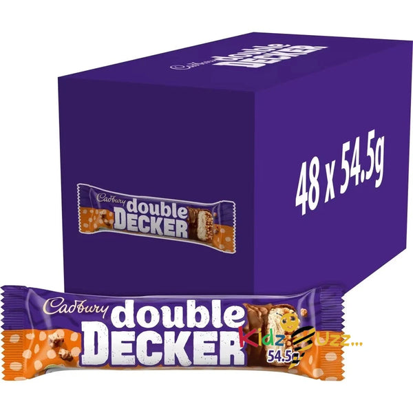 Cadbury Double Decker Chocolate Bar 54.5g X Pack of 48 - Full Box