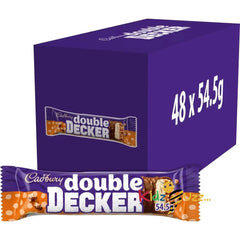 Cadbury Double Decker Chocolate Bar 54.5g X Pack of 48 - Full Box