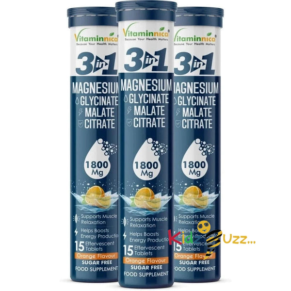 vitaminnica magnesium 3 in 1- orange x 3