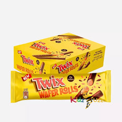 Twix Wafer Rolls Milk Chocolate Bars Full Box of 12 x 22.5g Bars