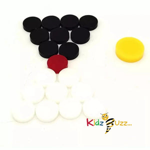 Carrom board Acrylic coins-9 White/9Black/1 Red and 1 heavy duty Striker