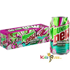 Mountain Dew Dragon Fruit 355ml Soda 12 Cans
