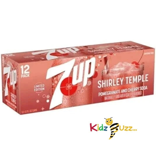 7UP Shirley Temple NEW- USA IMPORT, Pack of 24 x 355ml Can