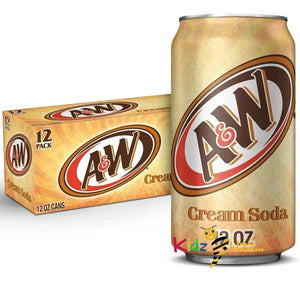 A&W Cream Soda - 355ml -12 Pack